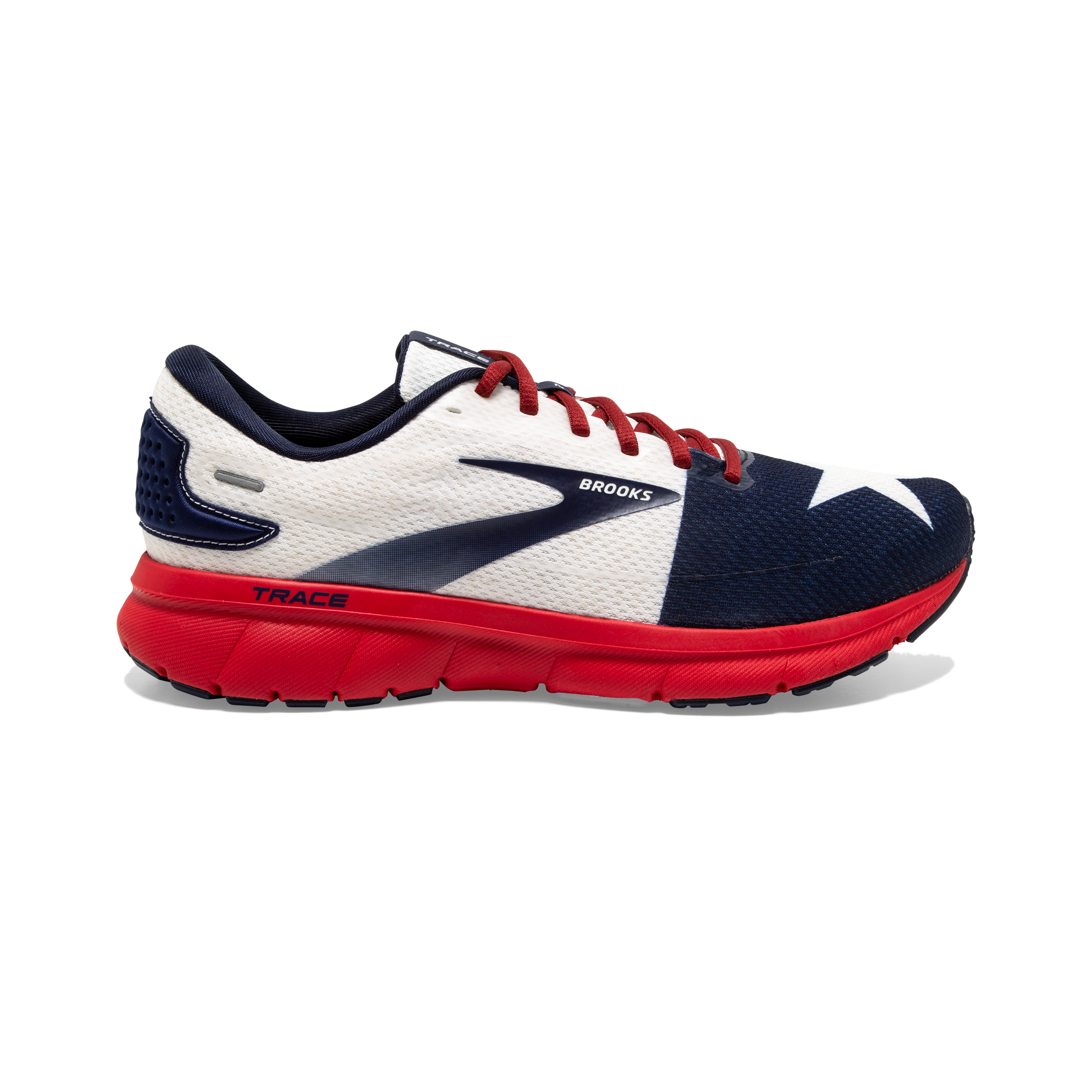 BROOKS 22.5cmスポーツシューズ 青/赤 Runners Pulse