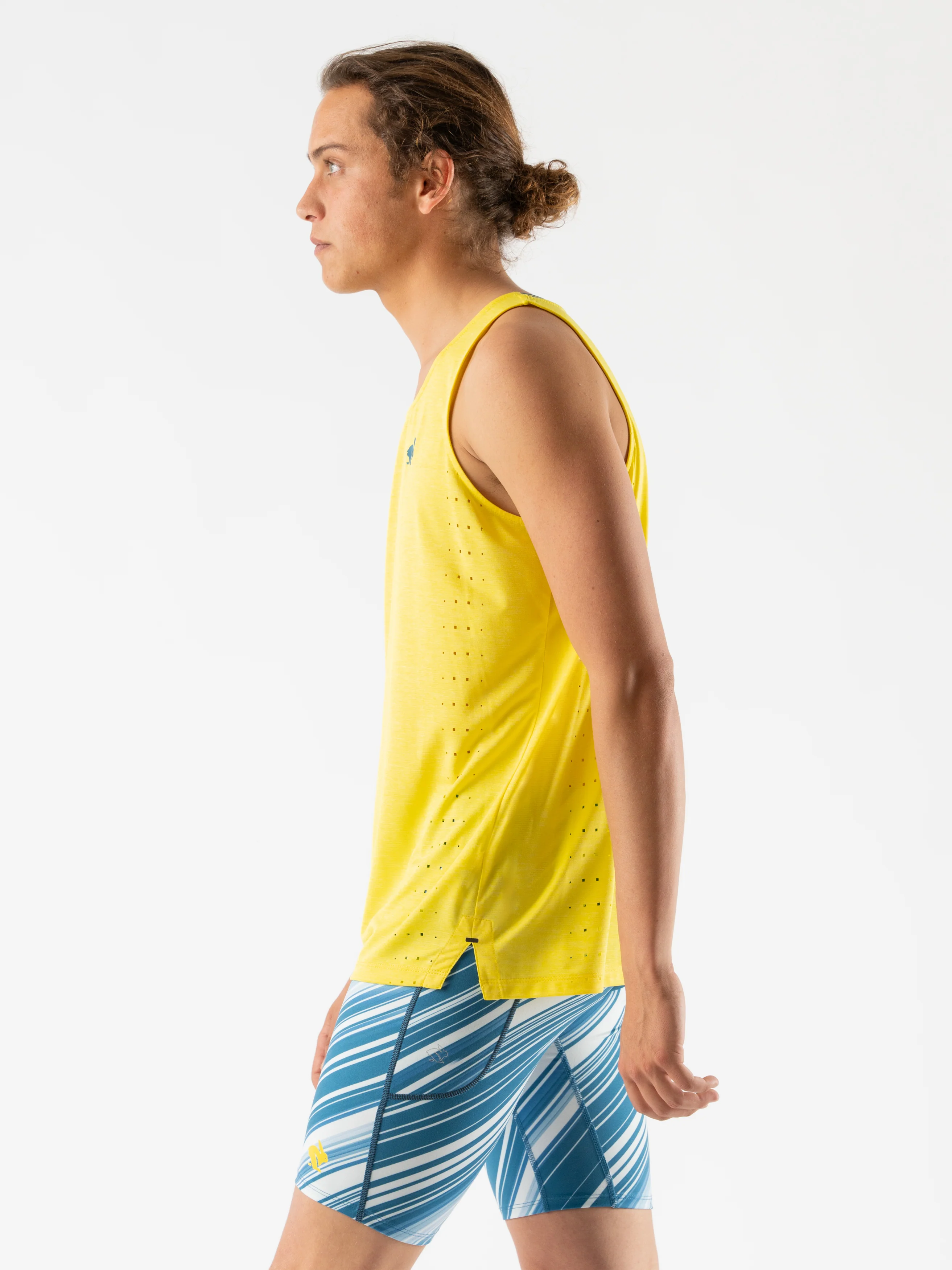 RABBIT Men's Race Pace Tank BLAZING YELLOW