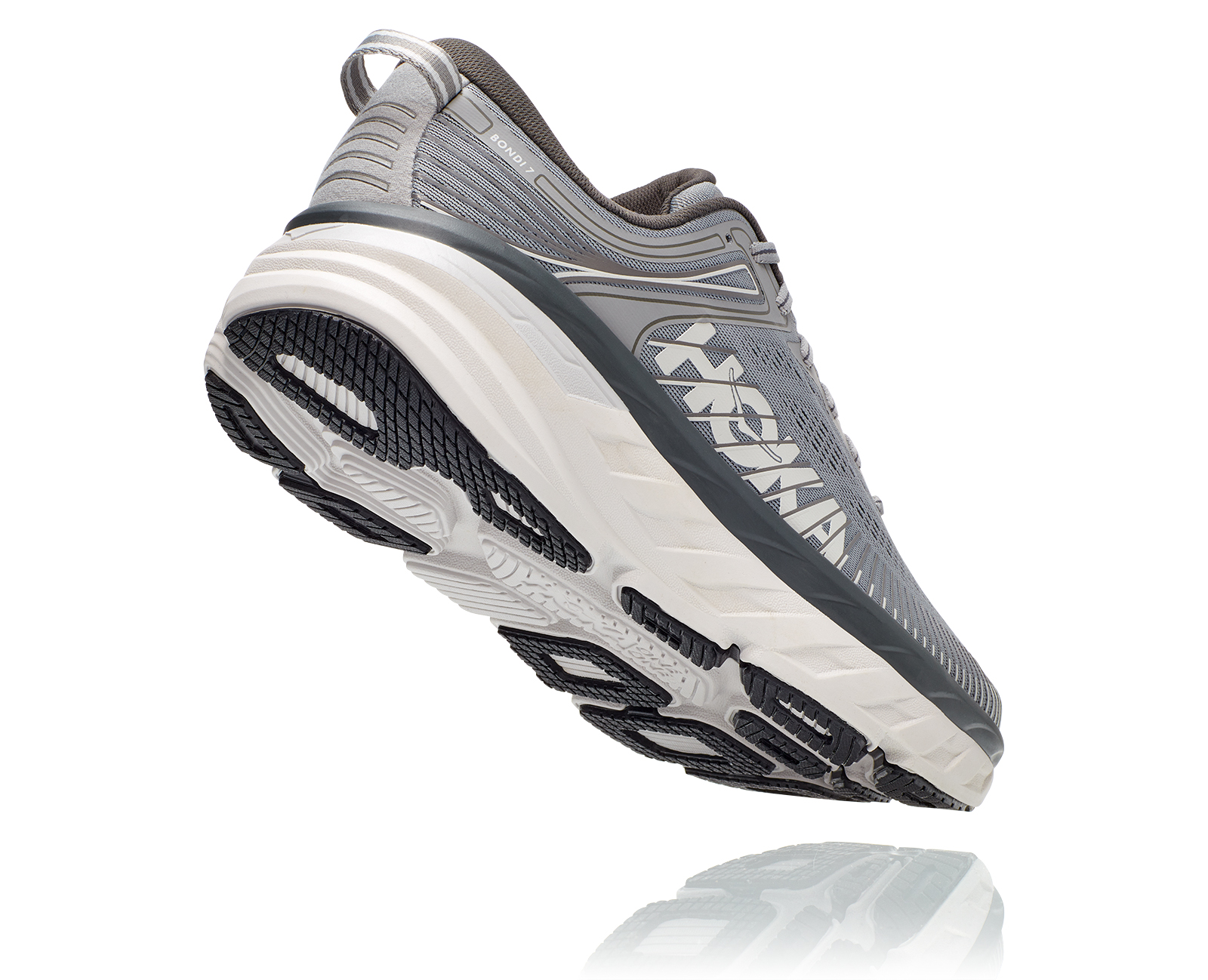 Mens Size US 11.5 4e Wide Hoka One Bondi 7 Wild Dove Gray Bondi 7 1110518WDDS Hoka One One Bondi 7 Mens 8.5 Wild Dove Gray Sneaker Shoes  main image 3