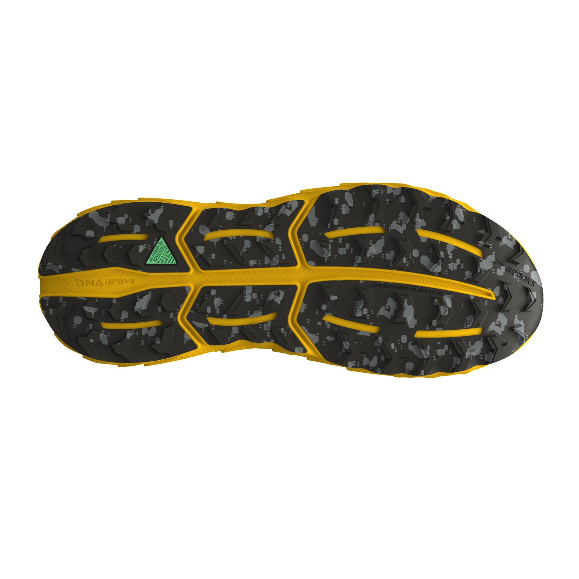 Brooks Men's Cascadia 17 Lemon Chrome/Sedona Sage