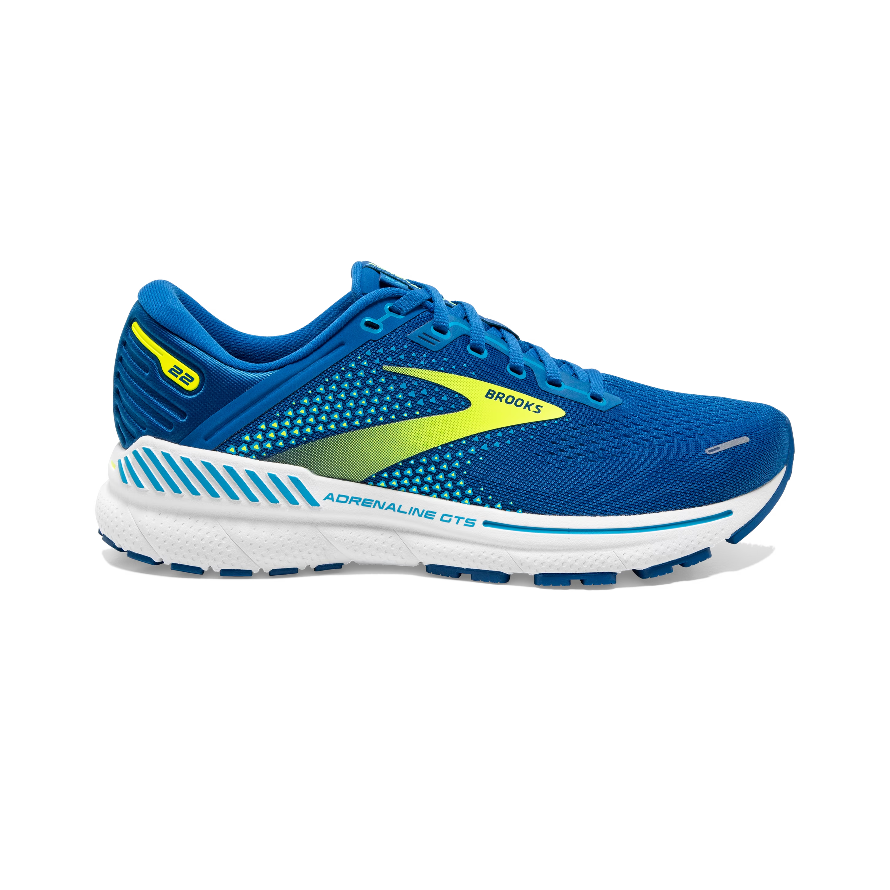 Brooks Adrenaline GTS 22 Mens Size 12 Blue Green White Running Shoes 1103661D482 Men main image 3
