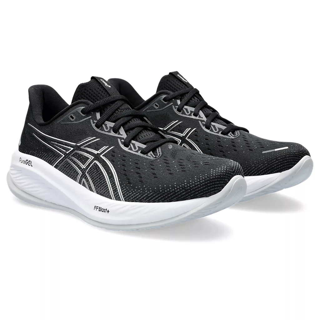asics - アシックス ASICS GEL-CUMULUS 26 EXTRA WIDE Asics Men's GEL-CUMULUS 26 Extra Wide (4E) BLACK/CONCRETE
