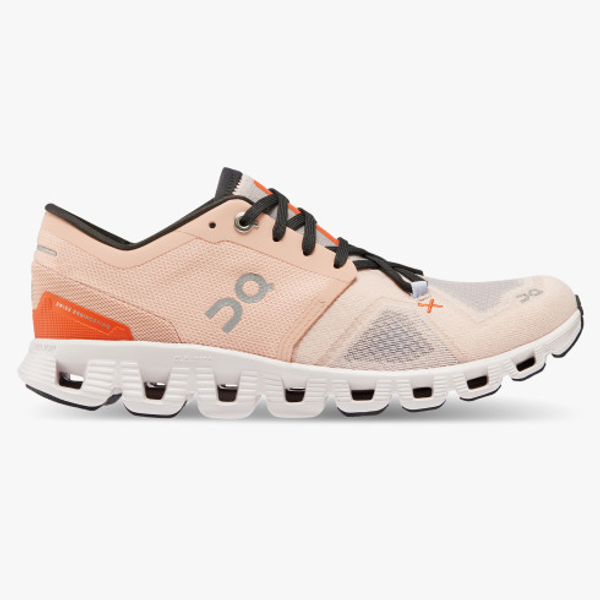 オン On CLOUD X3 スニーカー ローズ/サンド　ランニングシューズ On Women's Cloud X 3 Rose/Sand