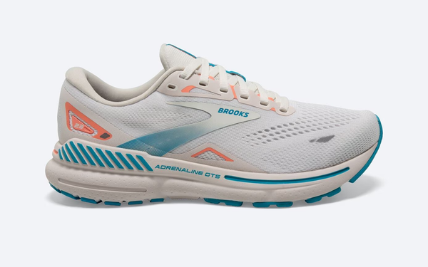Brooks Women's Adrenaline GTS 23 COCONUT/PAPAYA/BLUE