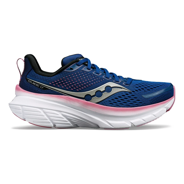 Saucony Women's Guide 17 Wide (D) NAVY/ORCHID
