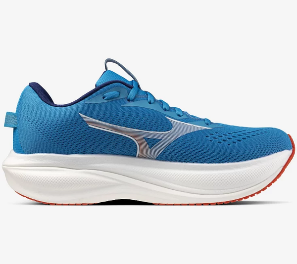 Mizuno Men's Wave Rider 30 Blue Jewel/White