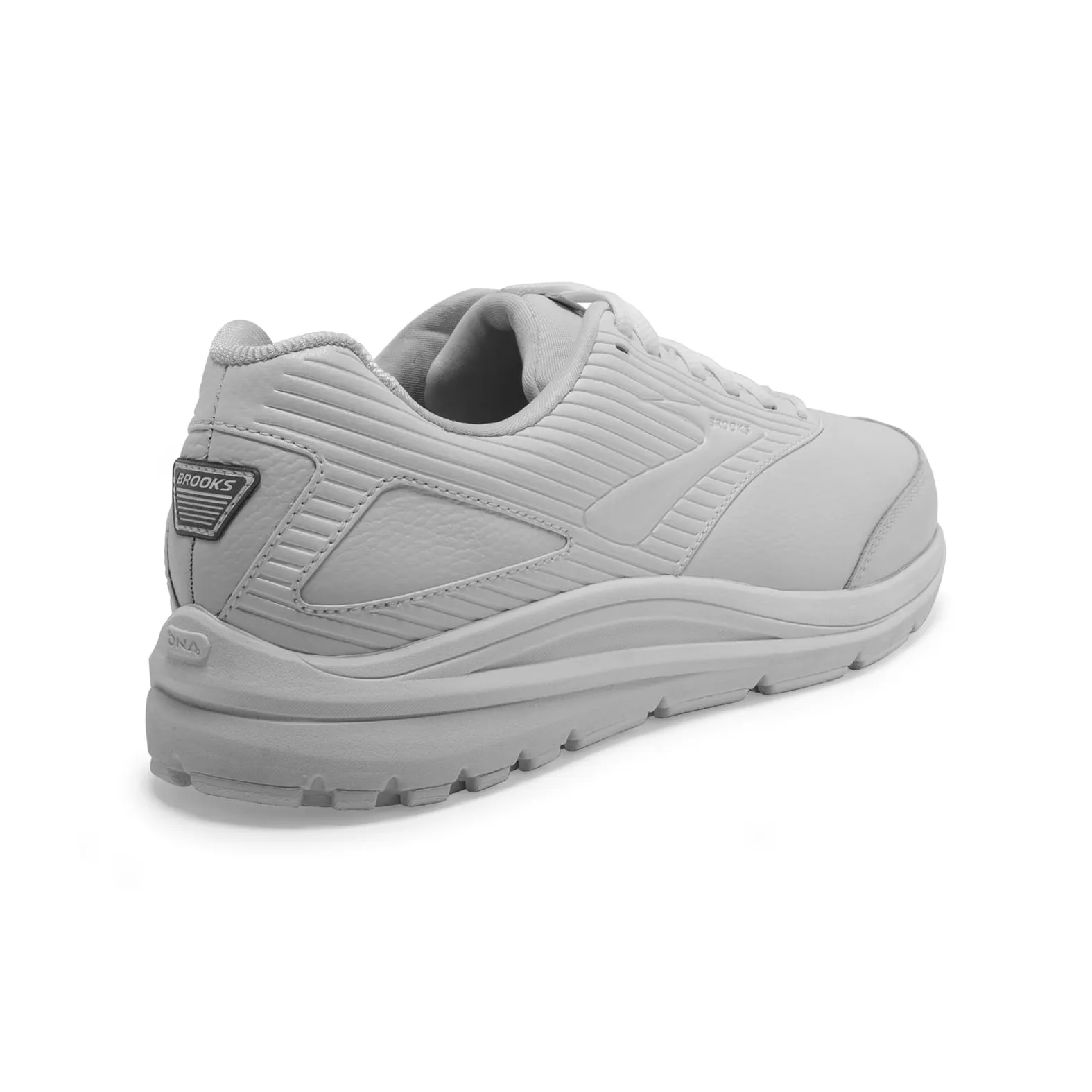 Brooks Addiction Walker V-Strap 2 White Leather Shoes Men\'s 10.5 2E Comfort Brooks Men Addiction Walker V-Strap 2 Sneakers Sz 8 4E Extra  main image 2