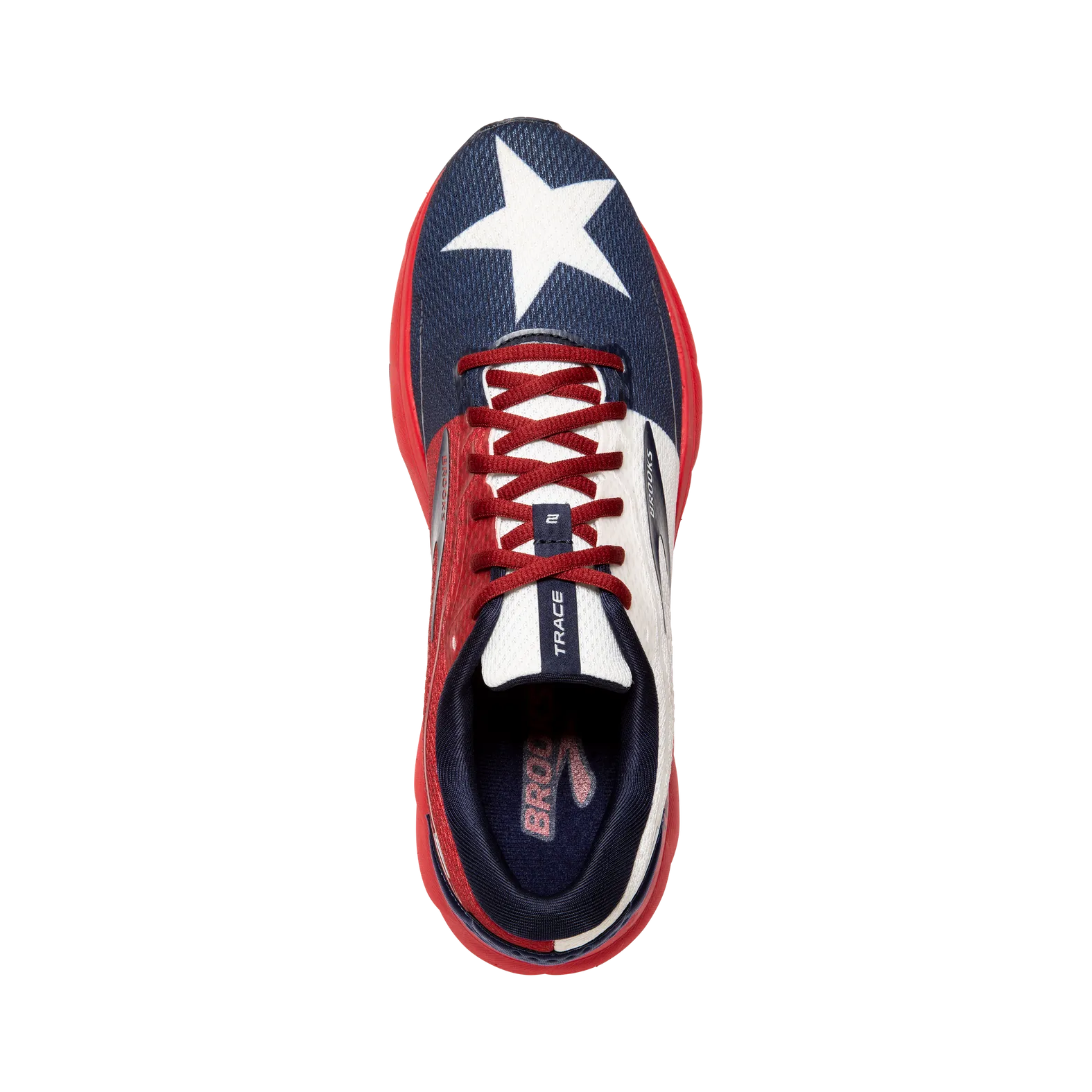 Brooks Trace 2 Men’sBlue Sneakers with Red Accent and Star-Print Sole Size 14 Amazon.com | Brooks Men main image 4
