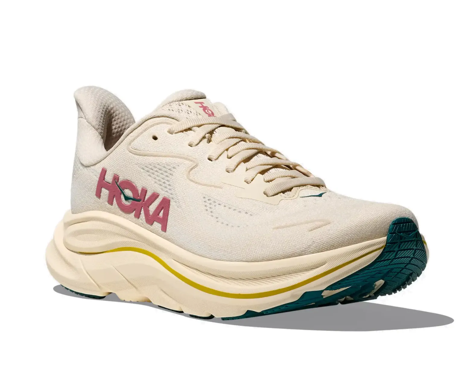 Hoka Women's Clifton 10 Wide (d) BIRCH/ALABASTER