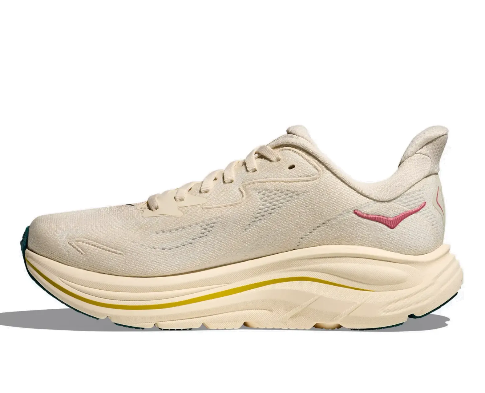 Hoka Women's Clifton 10 Wide (d) BIRCH/ALABASTER