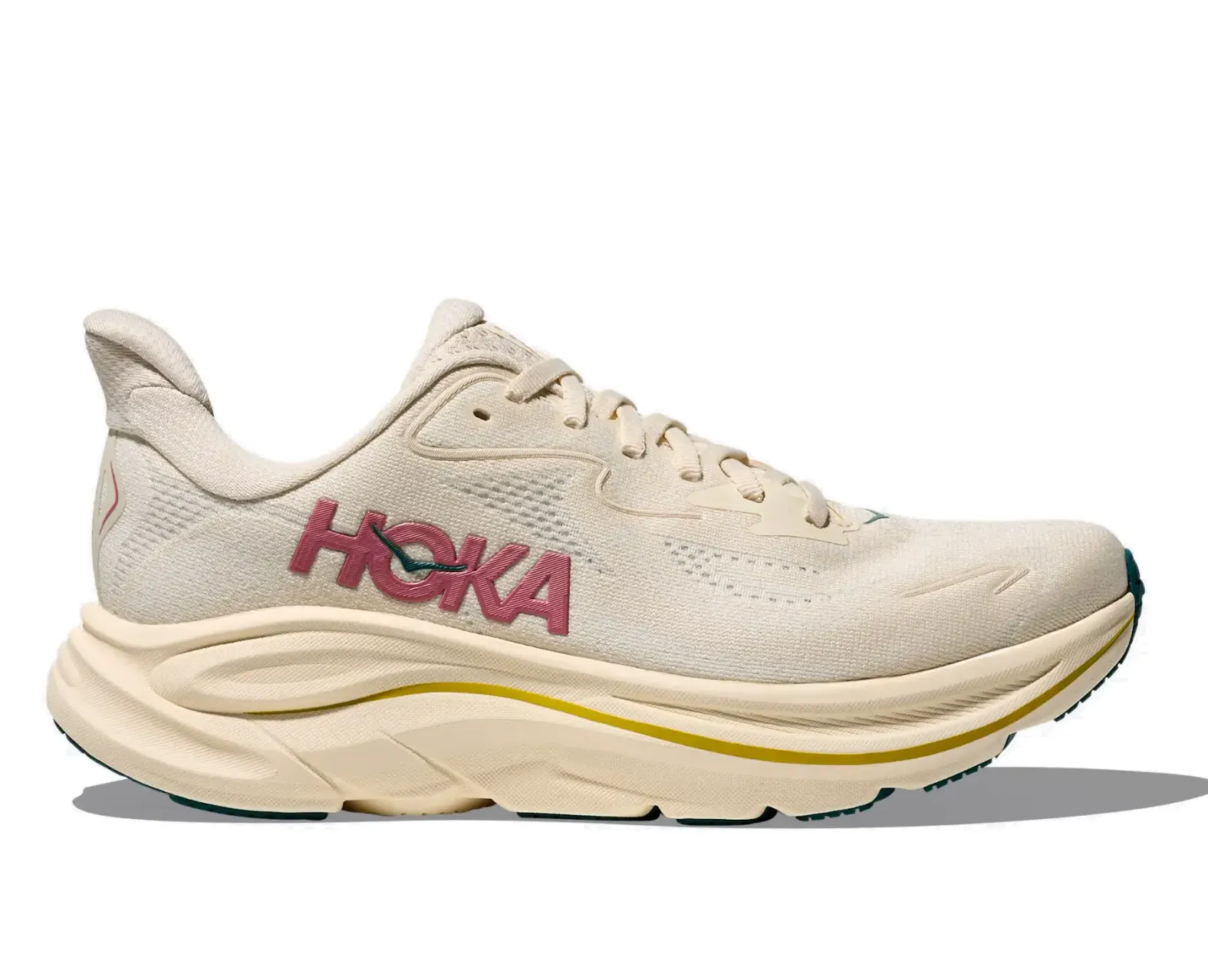 Hoka Women's Clifton 10 Wide (d) BIRCH/ALABASTER