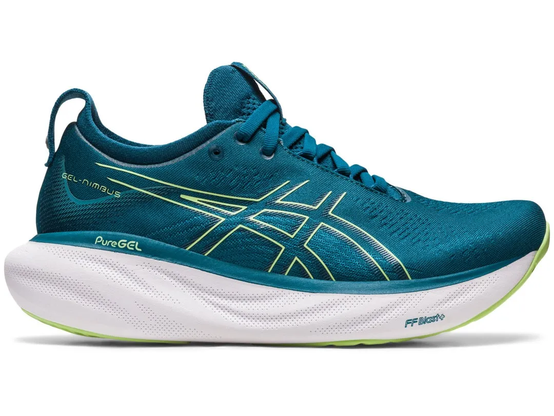 Asics Women's Nimbus 25 Ink Teal/Lime