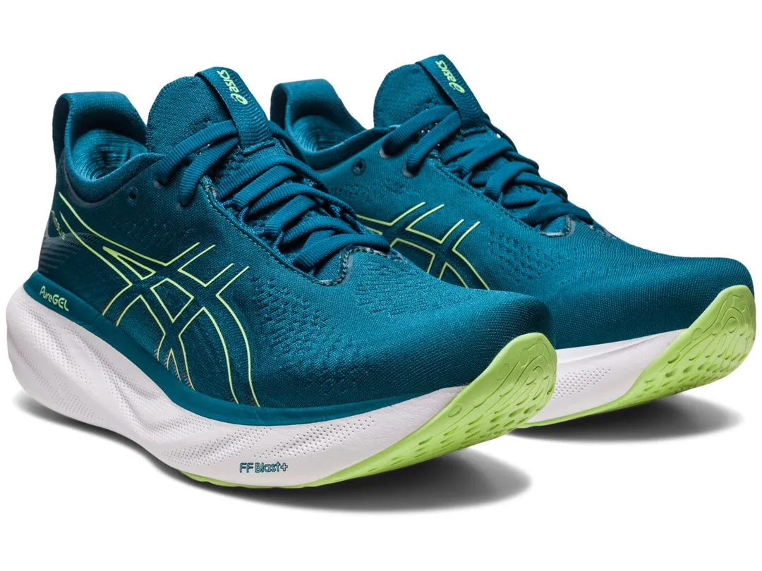 Asics Women's Nimbus 25 Ink Teal/Lime