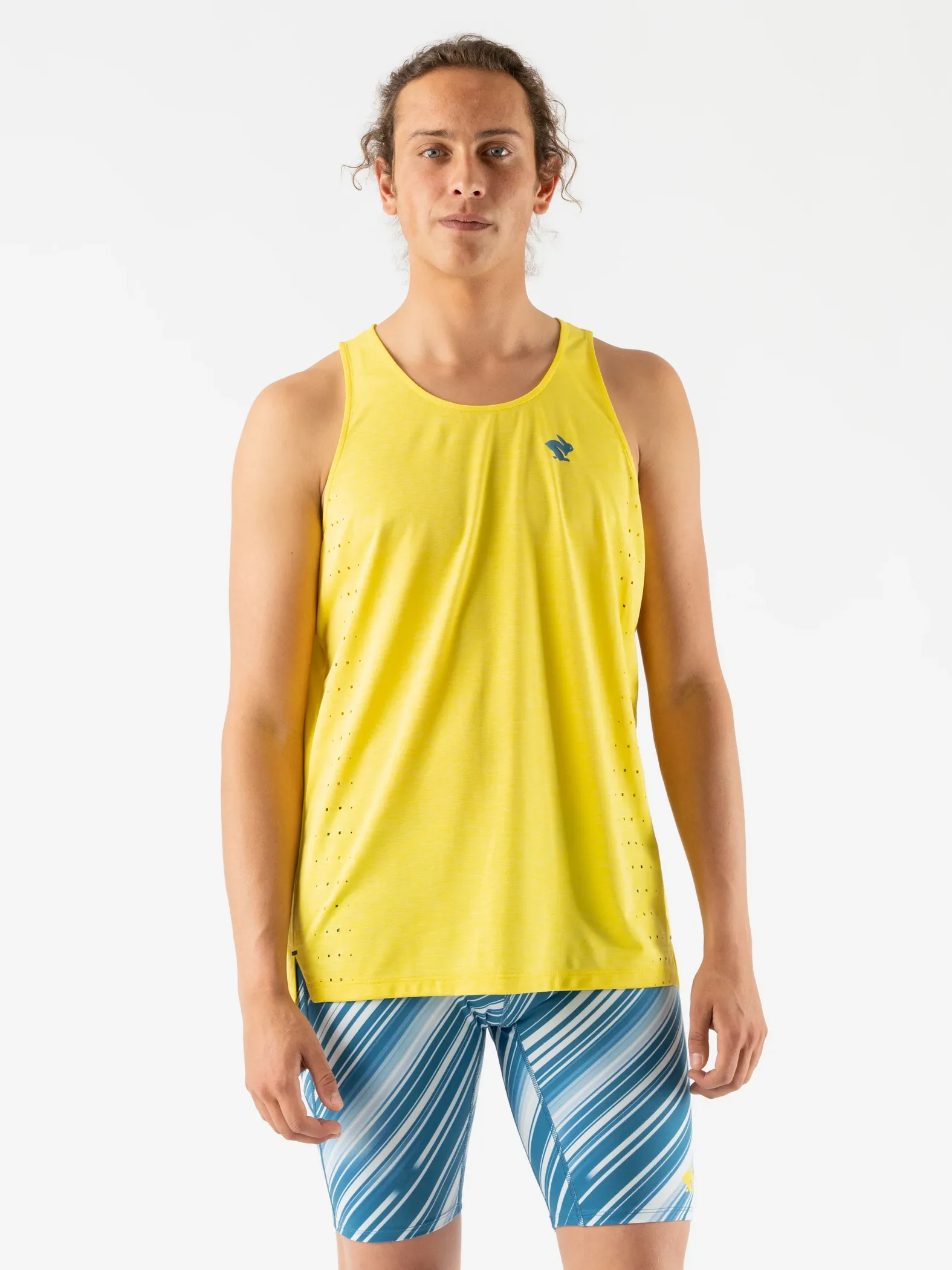 RABBIT Men's Race Pace Tank BLAZING YELLOW