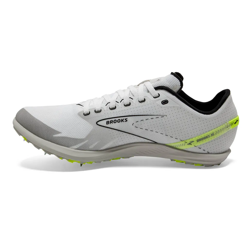 Brooks Unisex Draft XC Spike White Black Nightlife