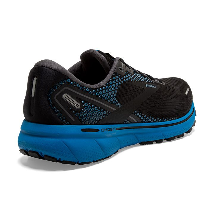 Brooks Men's Ghost 14 Black/Blackened Pearl/Blue