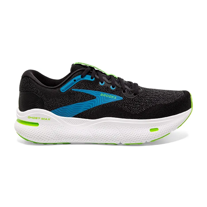 Brooks Men's Ghost Max black/atomicBlue/Jasmine