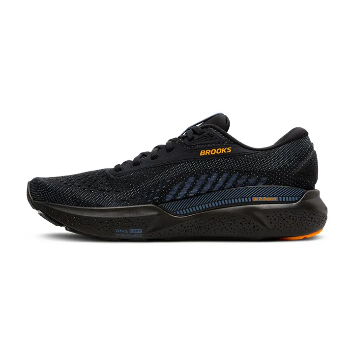 Brooks Men's Adrenaline GTS 24 BLACK/COUNTRY BLUE/ORANGE