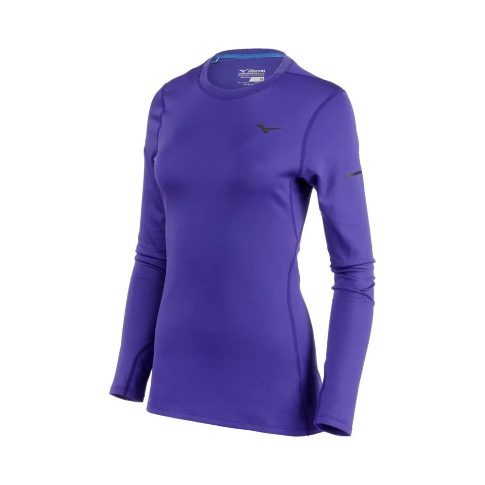 Mizuno WOMEN'S BREATH THERMO® RUNNING LONG SLEEVE Peacoat