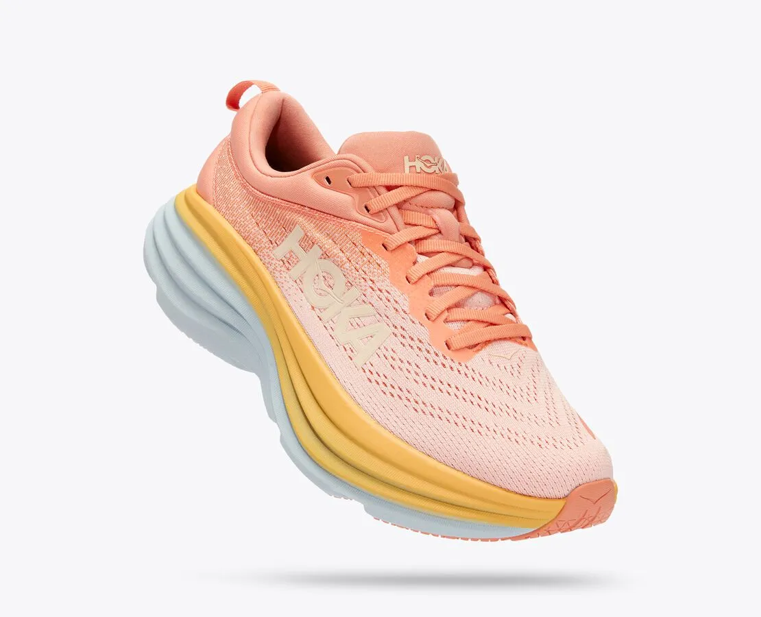 HOKA BONDI 8 ボンダイ（JPN日本28.0cm）オレンジ Hoka Women's Bondi 8 SHELL CORAL / PEACH PARFAIT