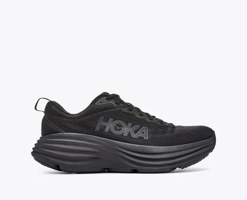 Hoka Men's Bondi 8 Extra Wide (4E) BLACK/BLACK