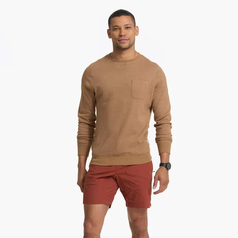 VUORI Men s Jeffereys Pullover CAMEL HEATHER