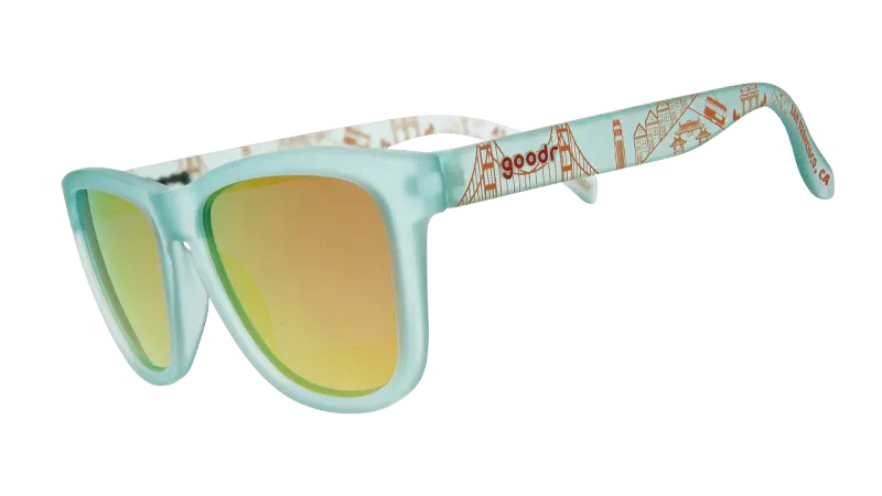 GOODR Cheaper Than SF Rent WHITE / GOLD / TEAL