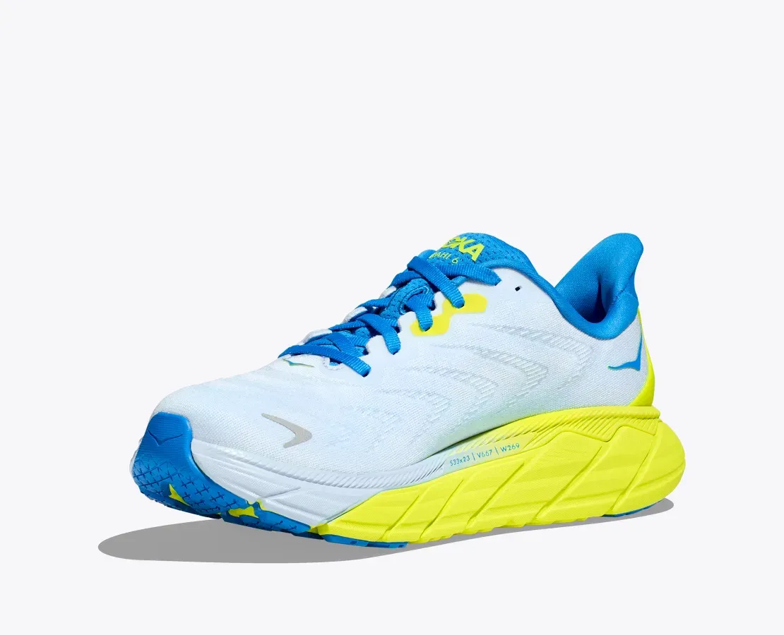 Hoka Men's Arahi 6 Wide (2E) ICE WATER/EVENING PRIMROSE