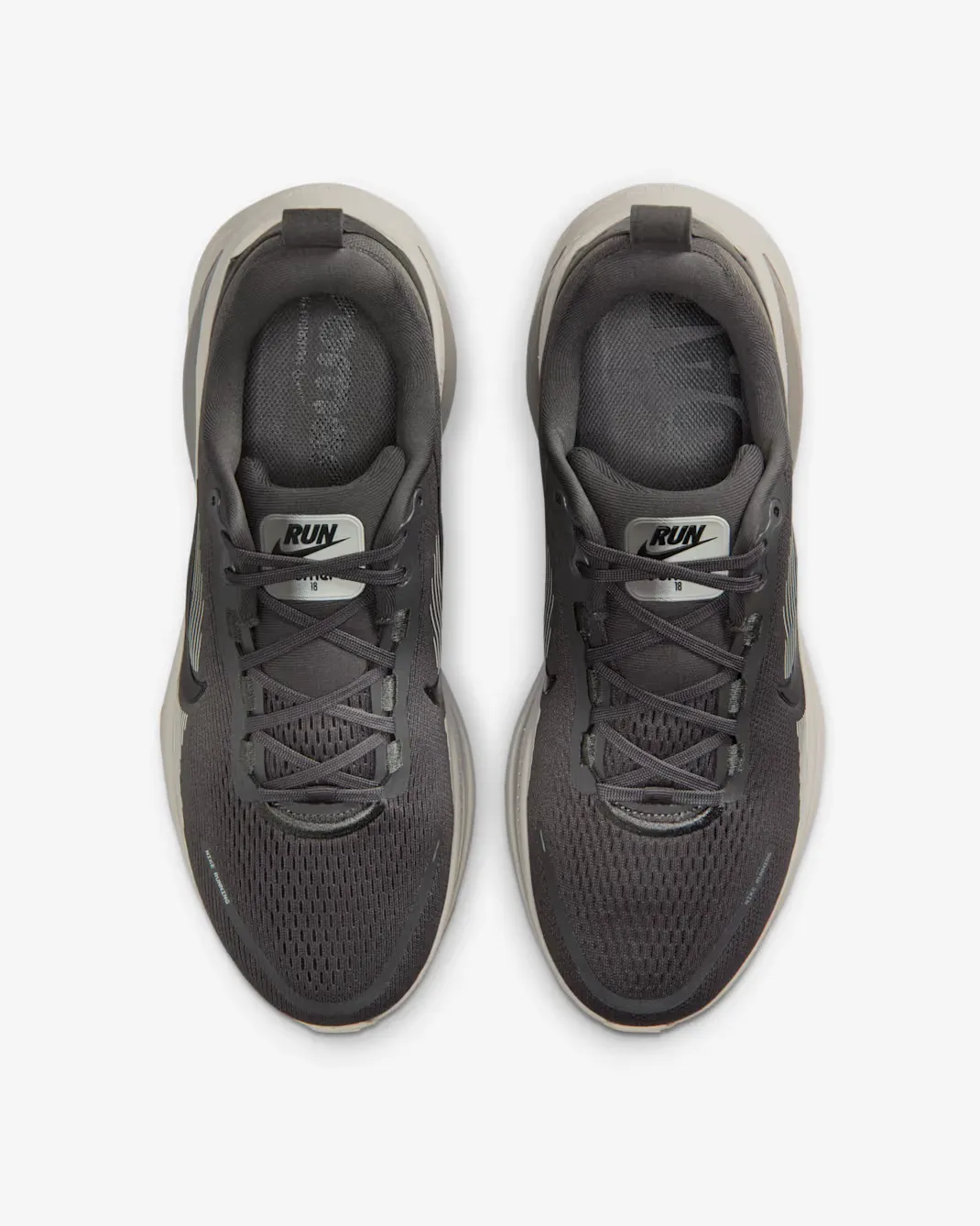 Nike Men's Vomero 18 Medium Ash/ Black-college Grey-pale Ivory