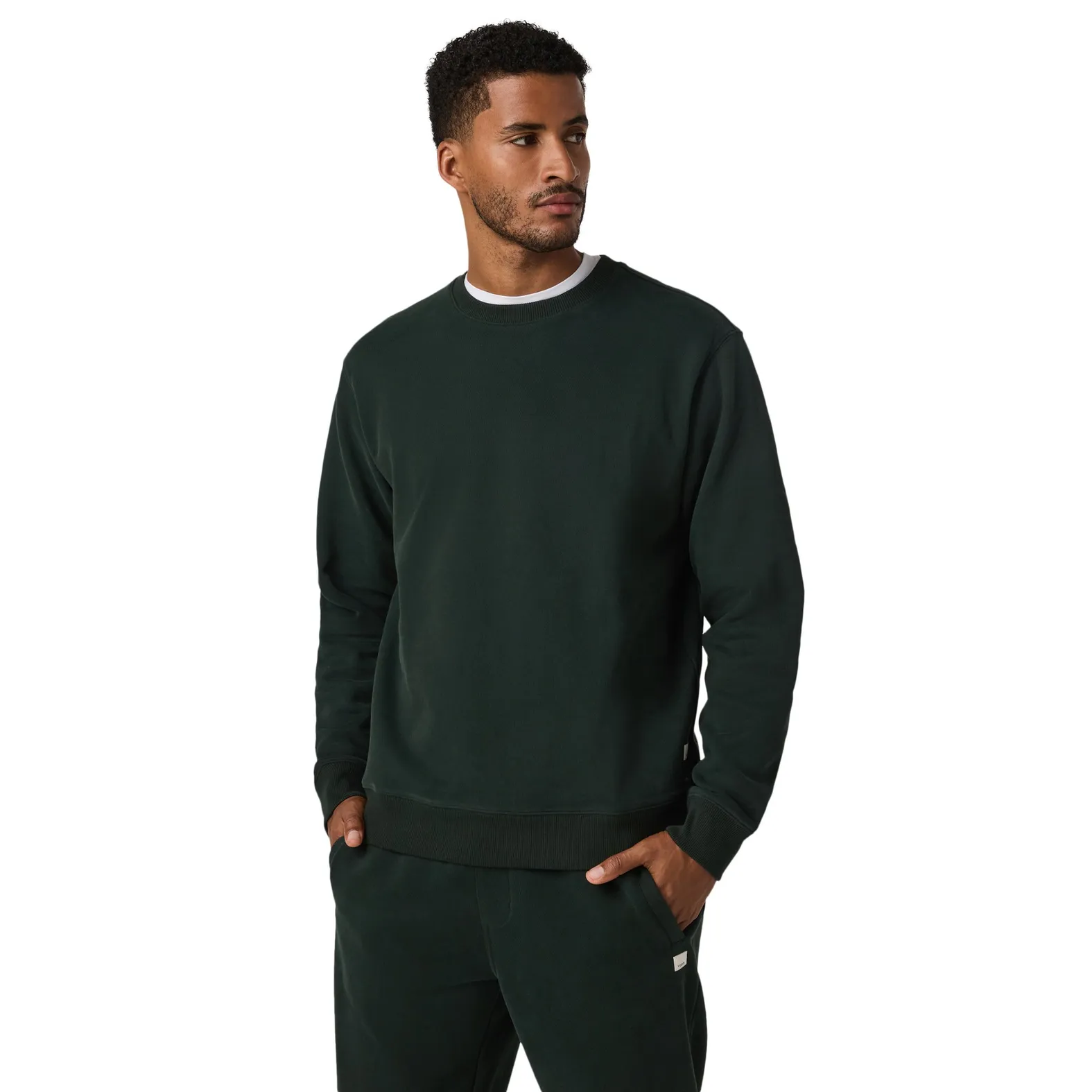 VUORI Men's Seaside Crew EVERGREEN
