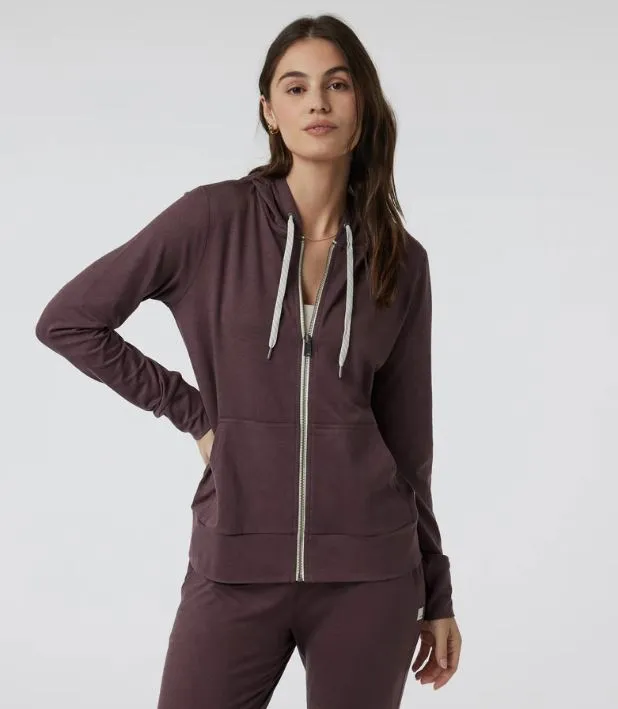 VUORI Women's Halo Performance Hoodie 2.0 ELDERBERRY HEATHER