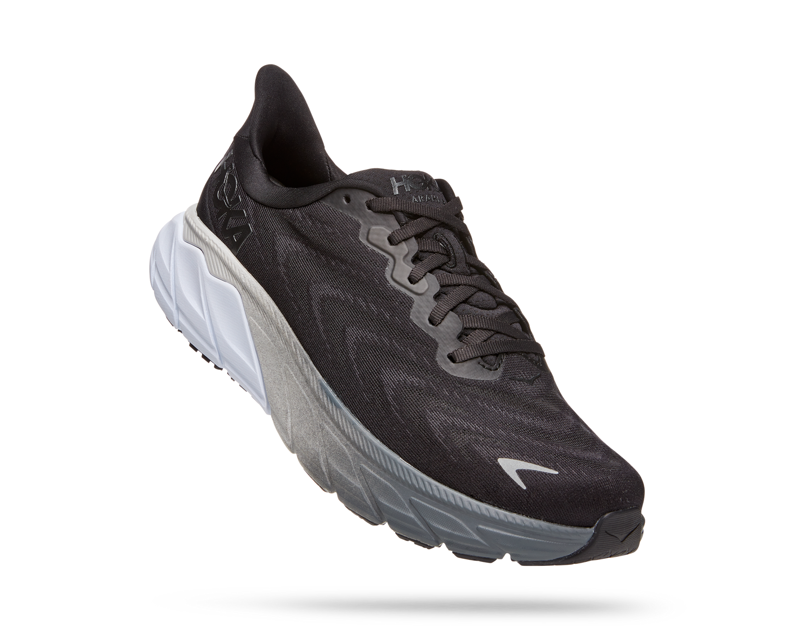 Hoka Men's Arahi 6 Wide (2E) BLACK/WHITE