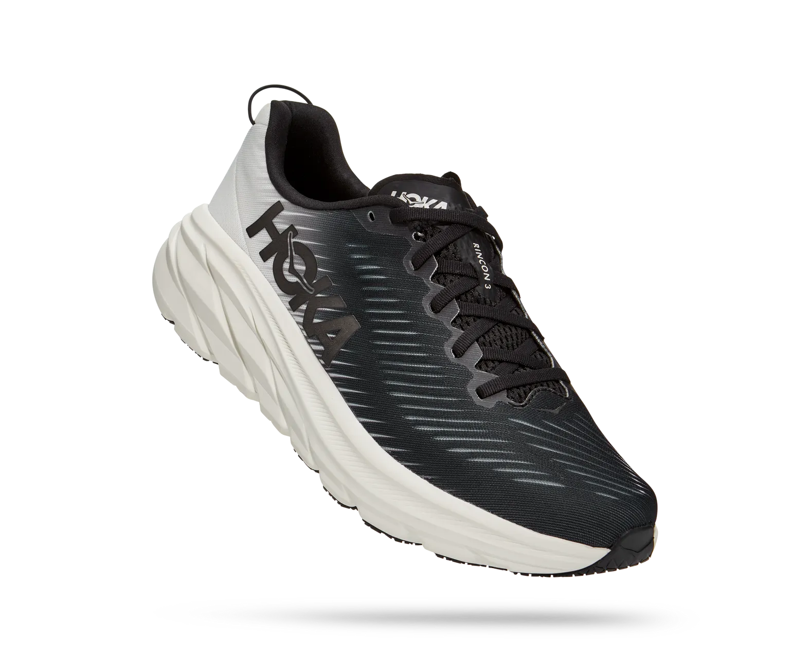 Hoka Men's Rincon 3 BLACK/WHITE