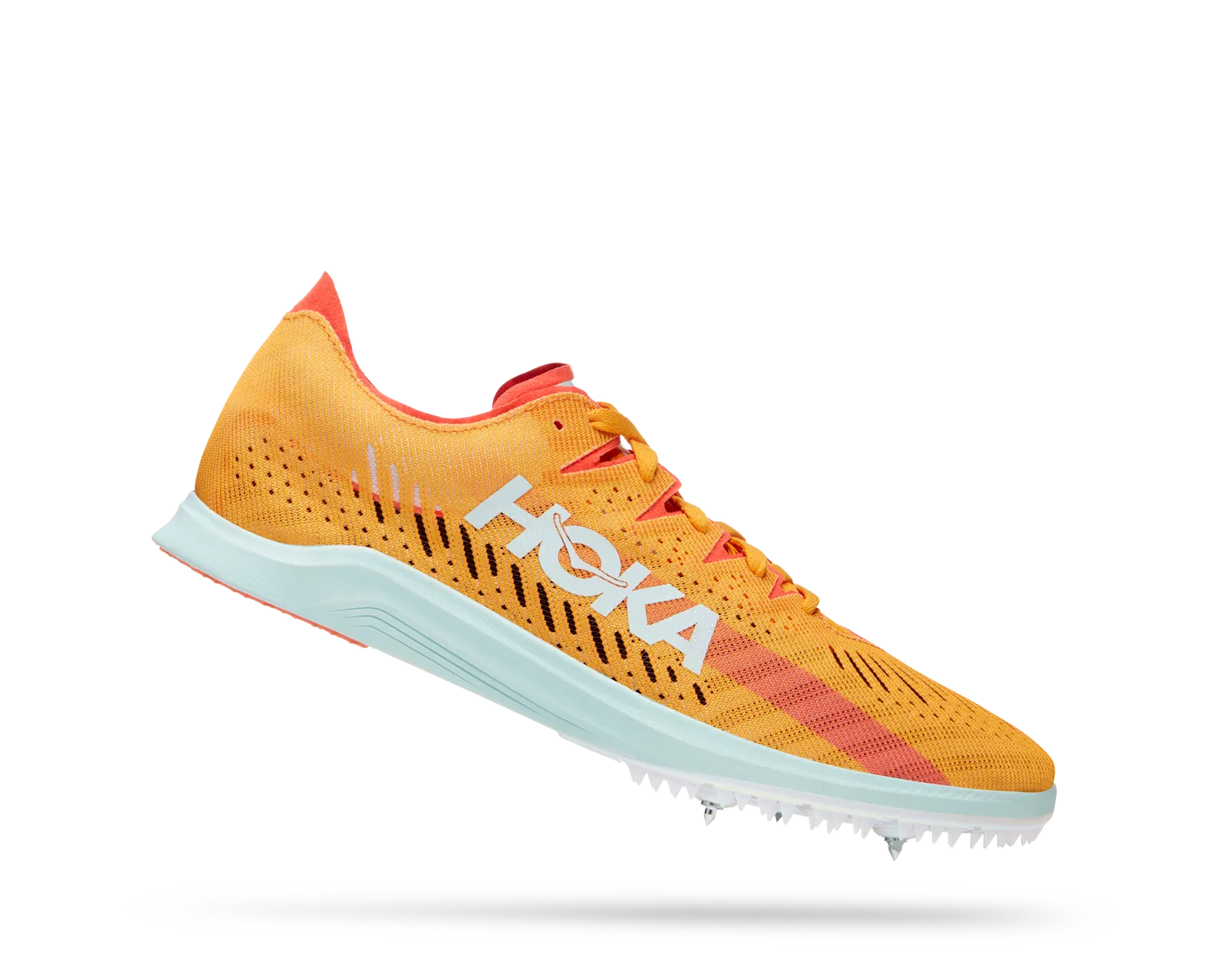 Hoka Cielo X LD Elite Distance Track Spikes Orange M 10 Wm 11 New 1123097-RYCM Hoka (All Gender) Cielo X LD RADIANT YELLOW / CAMELLIA main image 4