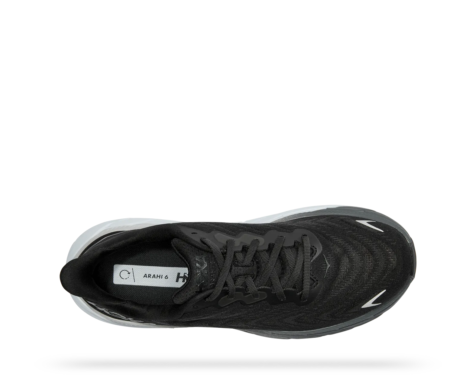 Hoka Men's Arahi 6 Wide (2E) BLACK/WHITE