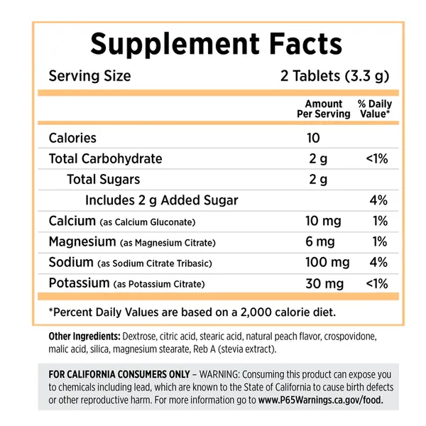 SaltStick FastChews Peach (60ct)