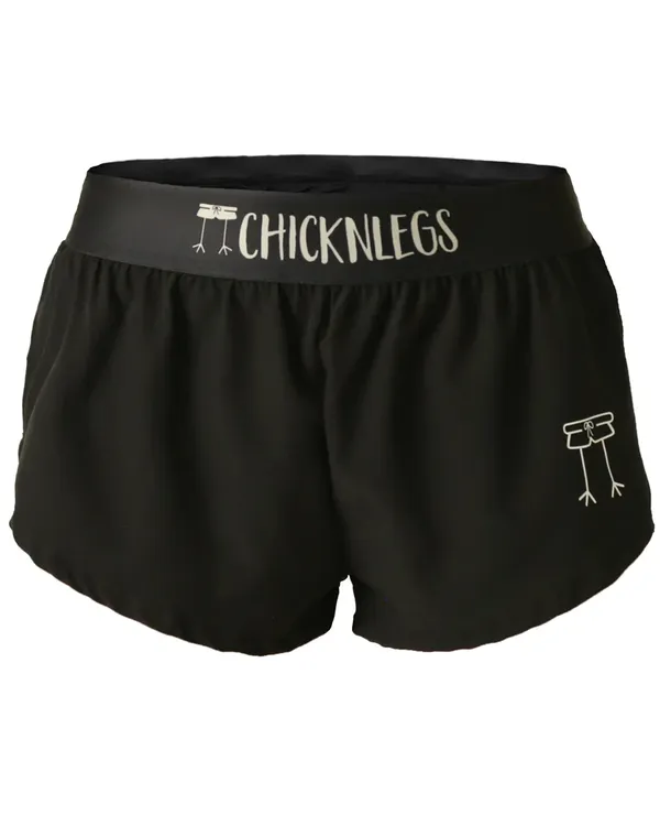 Women's Black 1.5" Split Shorts