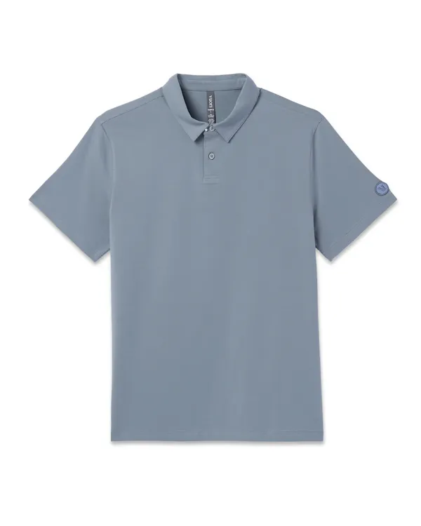 Men's Short Sleeve Feather Polo